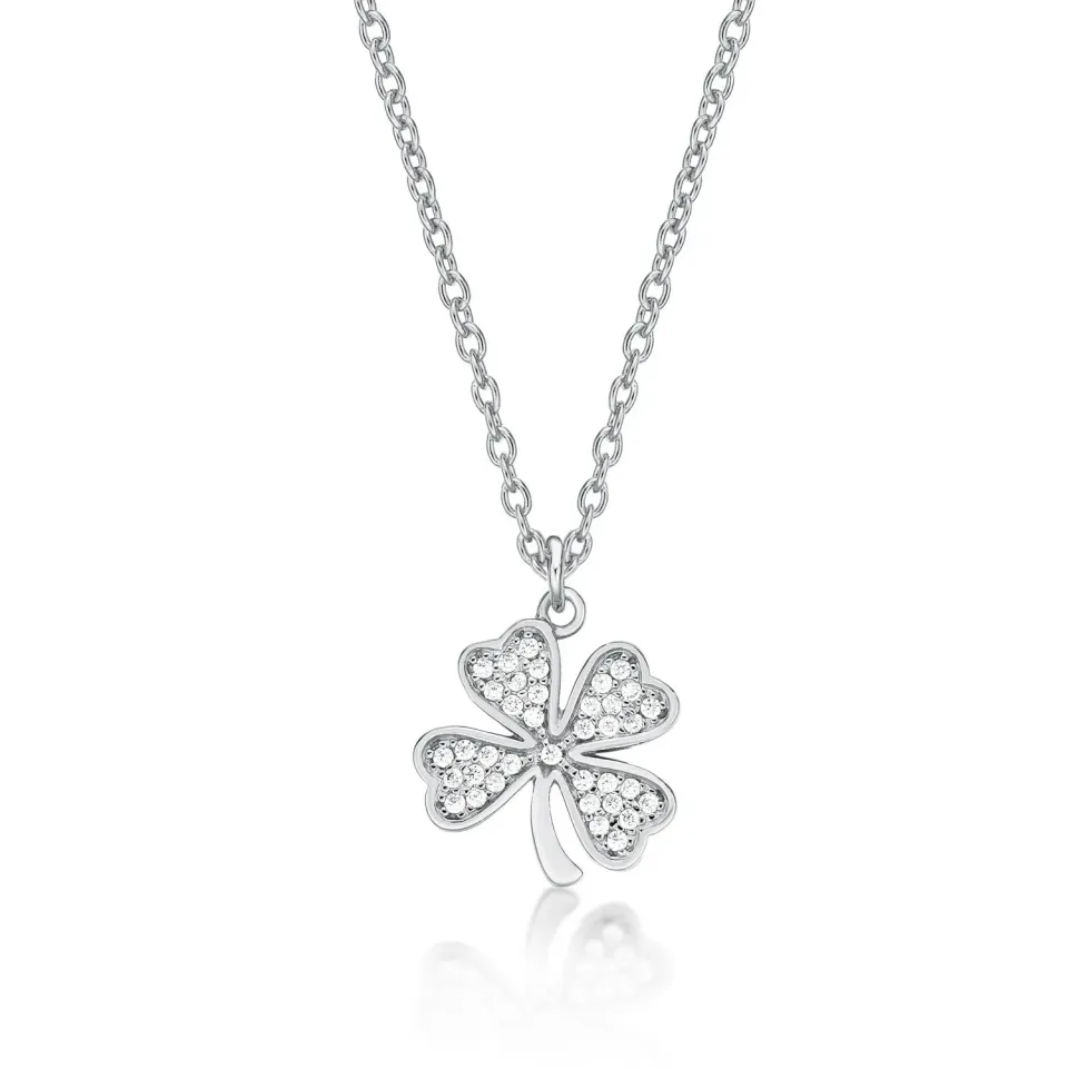 Diamond Treats collana quadrifoglio argento 925 donna