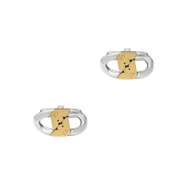 Emporio Armani Jewels Gemelli Uomo Argento e Oro acciaio