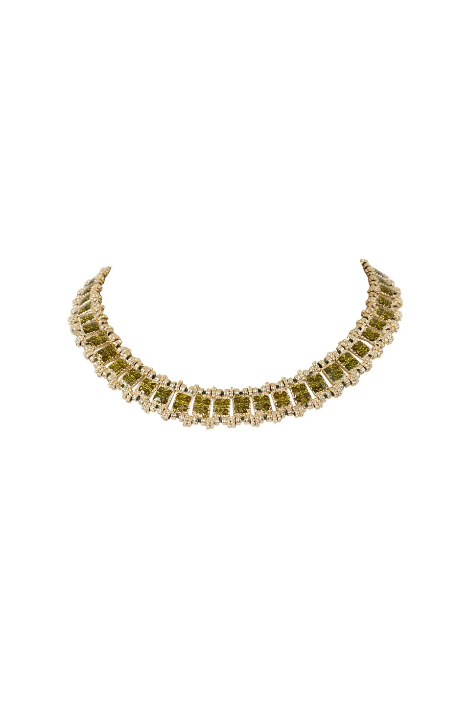 House of Tuhina Enamel Reversible collana turchese 2 in 1