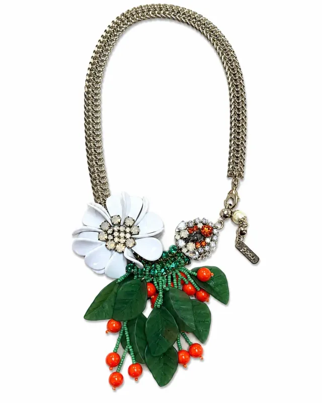 Rada Collana Fiore Botanico tropicale fatta a mano