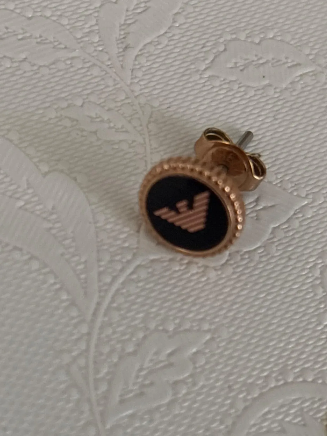Emporio Armani orecchini donna acciaio oro rosa