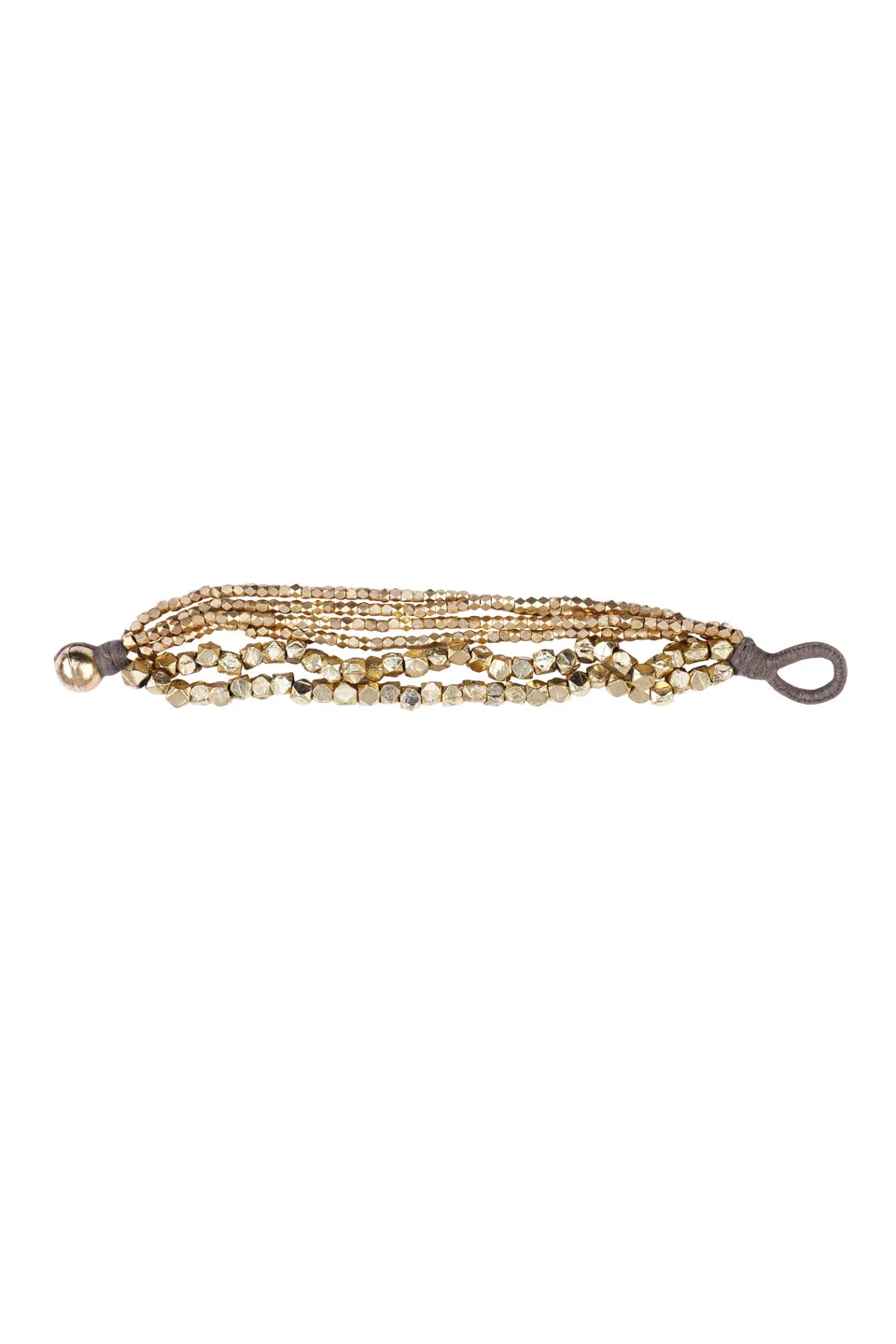House of Tuhina Rooh bracciale multistrato oro pietra