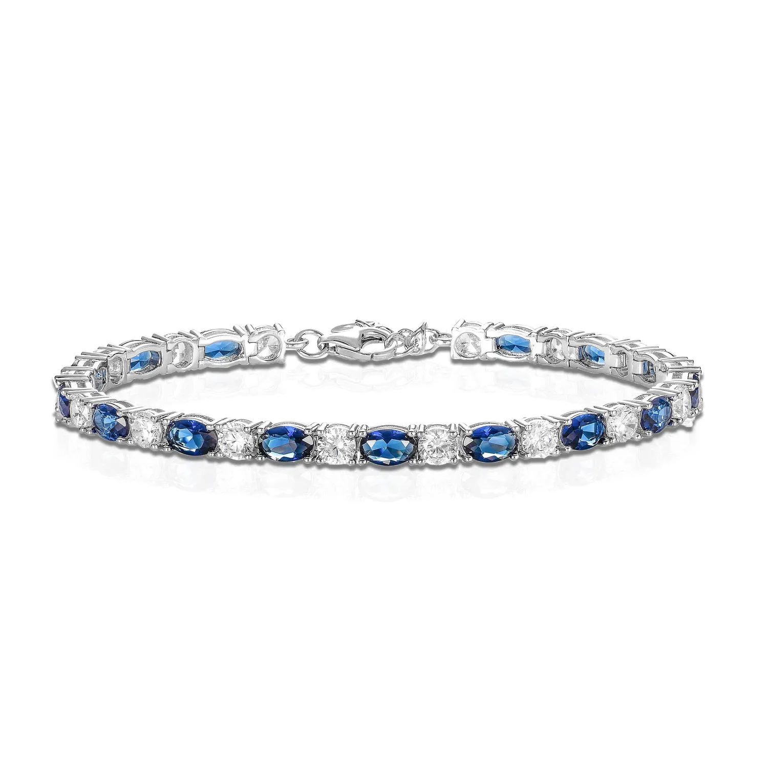 Diamond Treats bracciale tennis argento pietre rosse