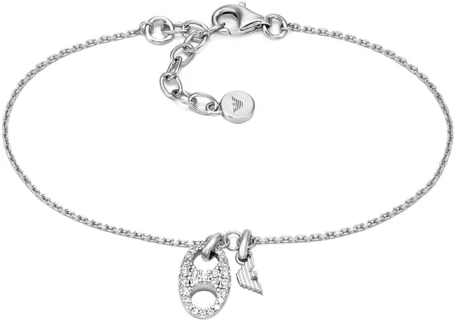 Emporio Armani set bracciale orecchini argento donna
