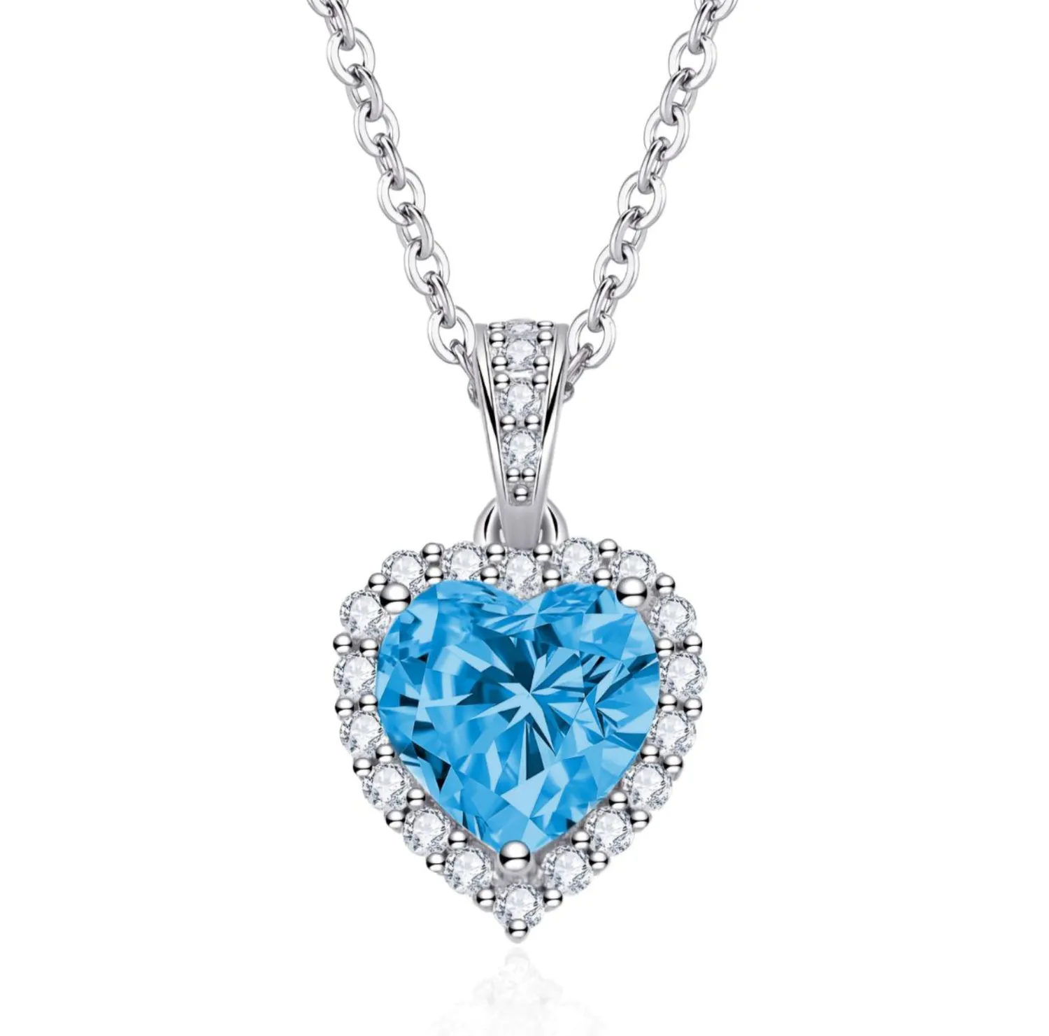 Dada Gioielli Collana Cuore 12mm Punto Luce Argento Rubino