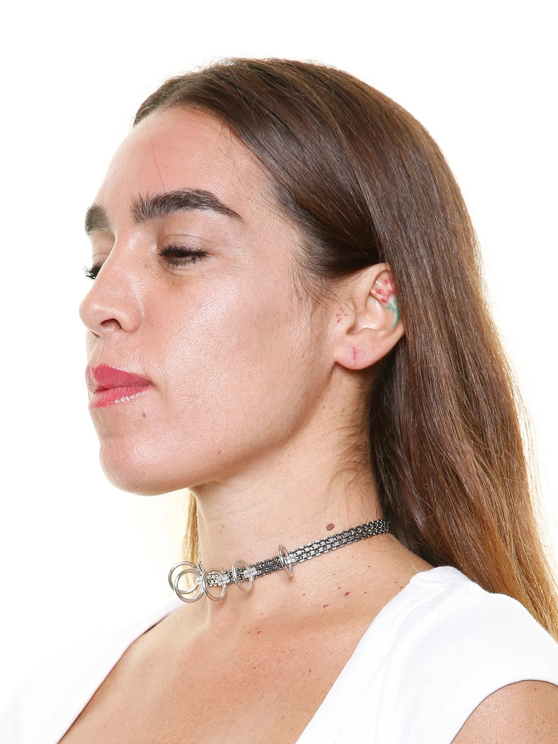 Rada Anelle choker oro antico con baguette