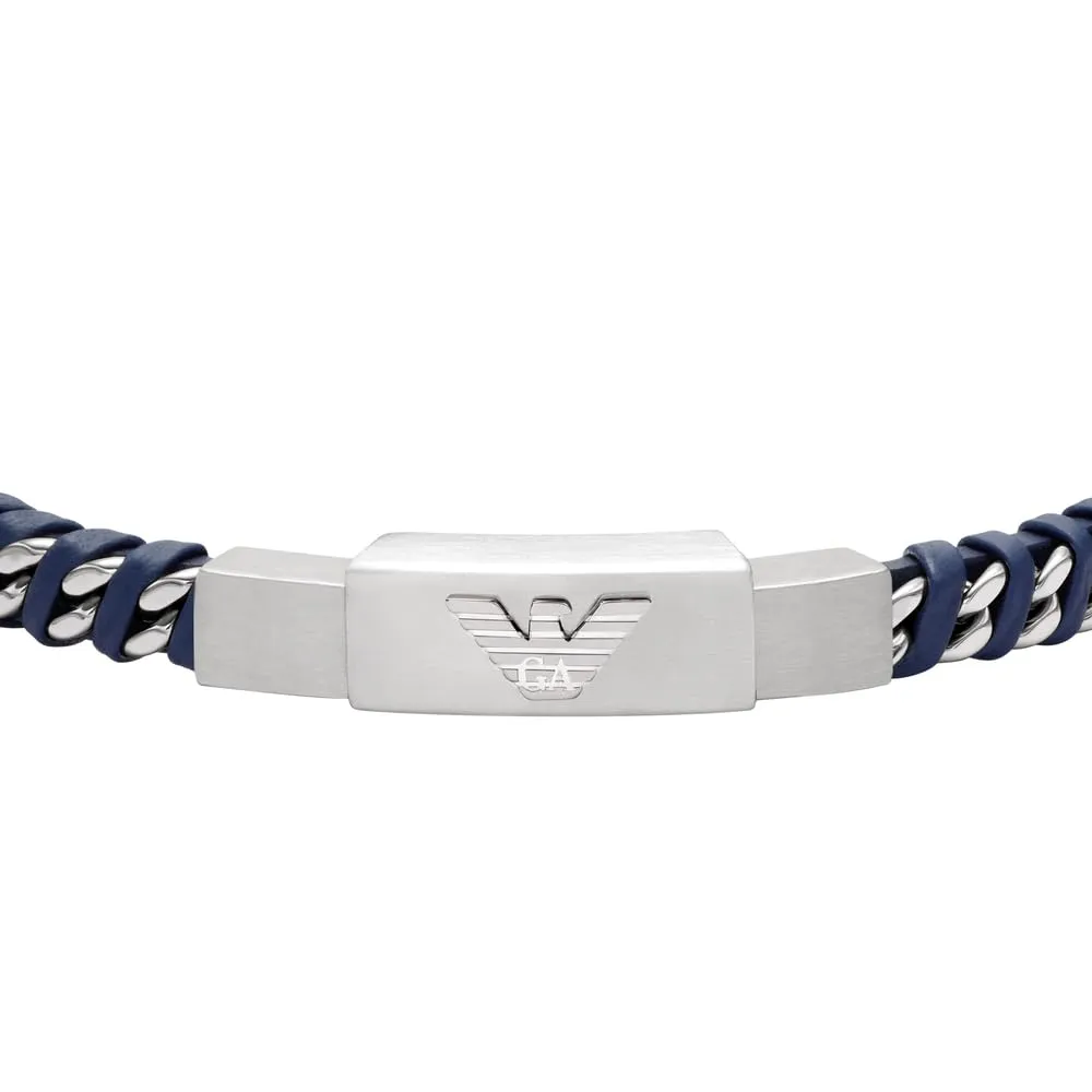 Emporio Armani EGS3319040 Bracciale Uomo Acciaio Blu Navy
