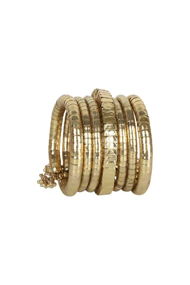 House of Tuhina Ahirani bracciale rigido oro