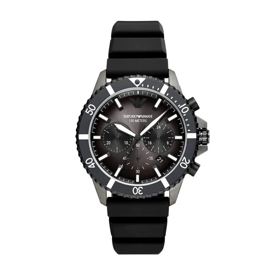 Emporio Armani World Explorer Orologio Nero Carbone