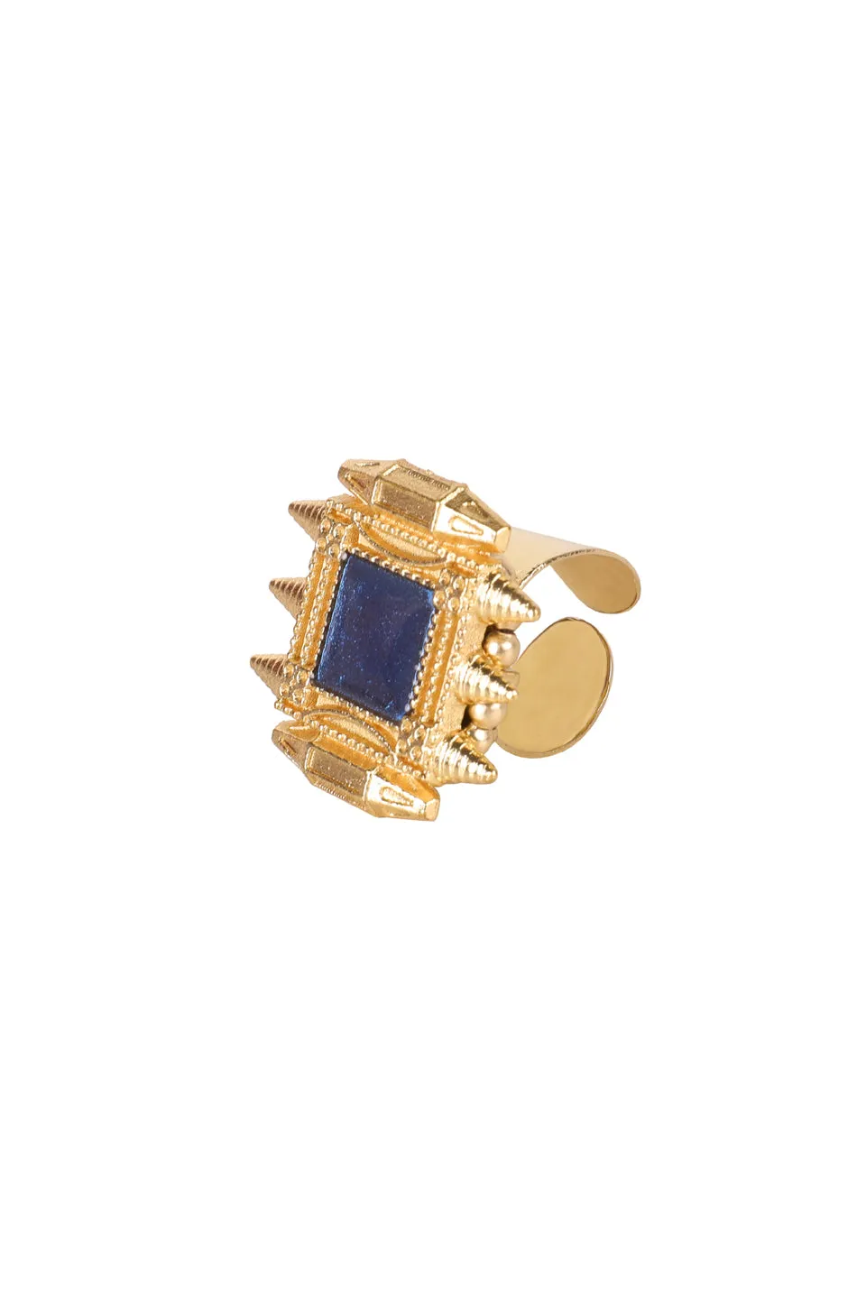 House of Tuhina Enamel Fort anello smalto nero