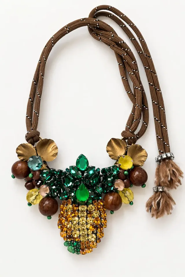 Rada Collana Tropicale ananas cordino