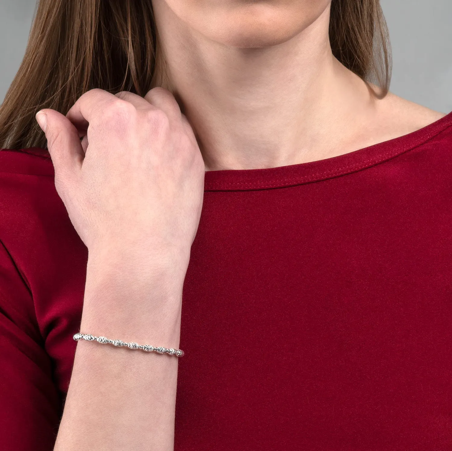 Diamond Treats Bracciale Donna Argento Taglio Diamante 925