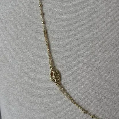 Ornamenta Rosario collana argento 925 dorato girocollo