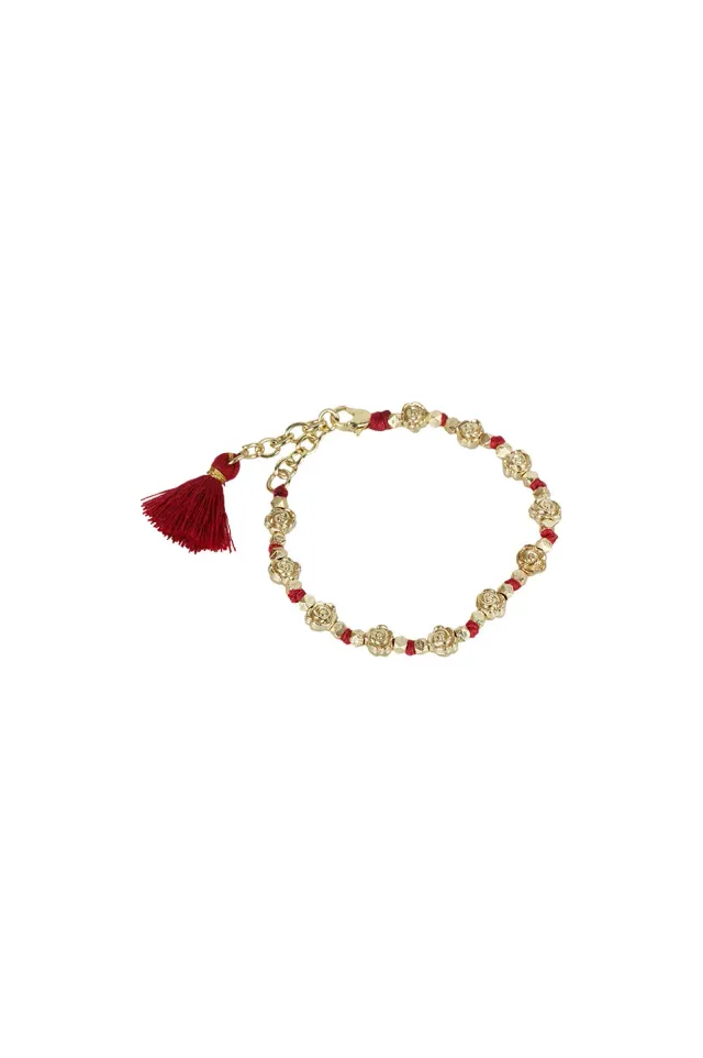 House of Tuhina Ishqa bracciale Sun Gold artigianale