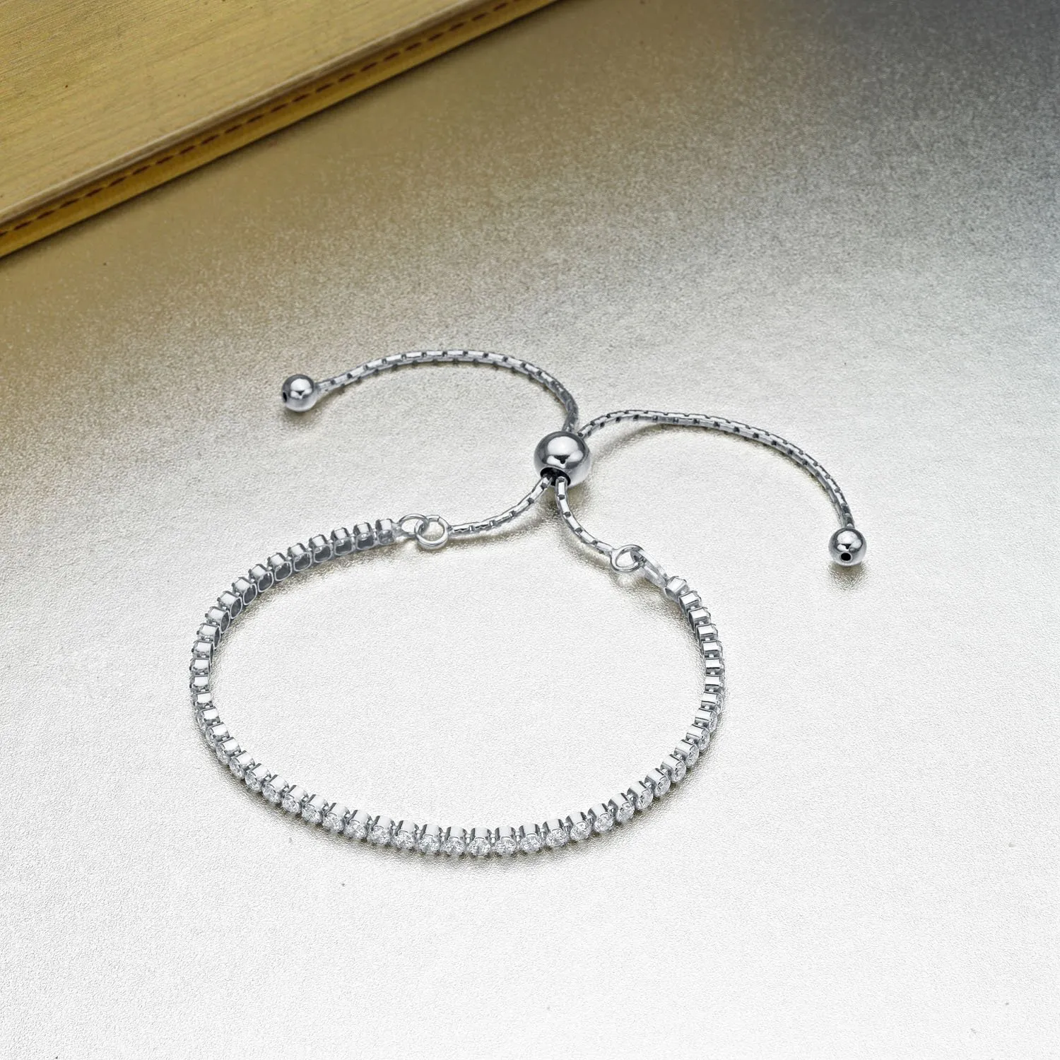 Diamond Treats Tennis Bracciale Argento 925 Zirconi 2,5 mm