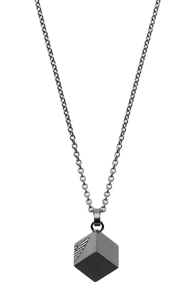 Emporio Armani Collana Uomo Grigio Ancora Gunmetal 525 mm