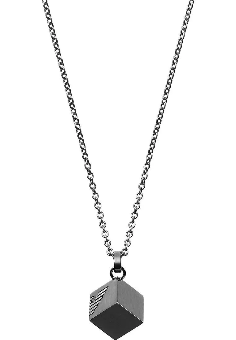Emporio Armani Collana Uomo Grigio Ancora Gunmetal 525 mm