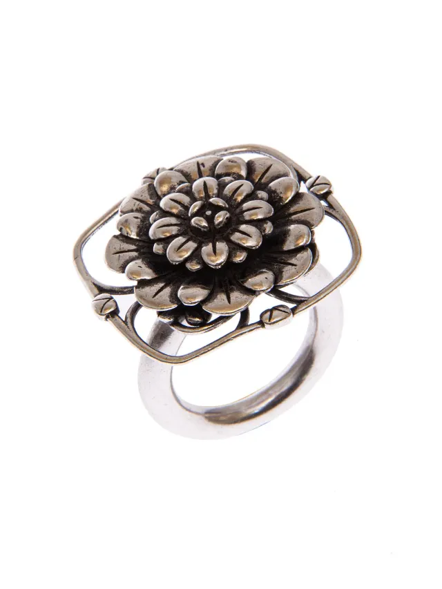 Rada Fiore anello maxi oro antico