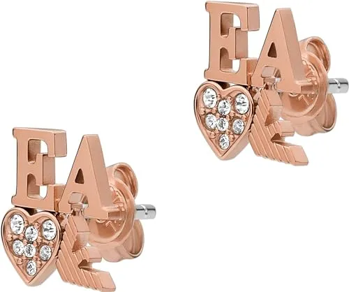 Emporio Armani orecchini donna acciaio oro rosa