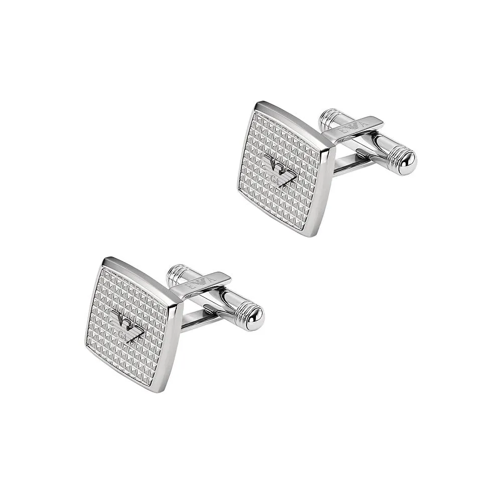 Emporio Armani Jewels Gemelli Uomo Argento e Oro acciaio