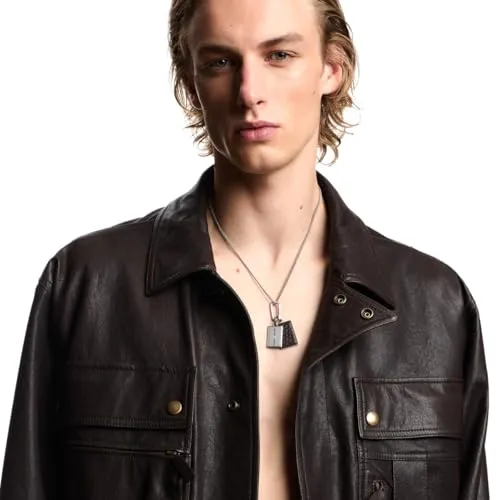 Emporio Armani collana uomo acciaio aquila