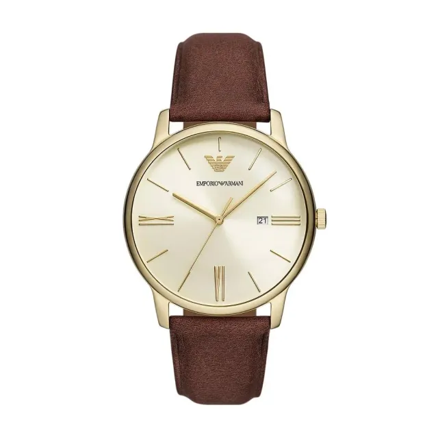 Emporio Armani Orologio Uomo Marrone Oro