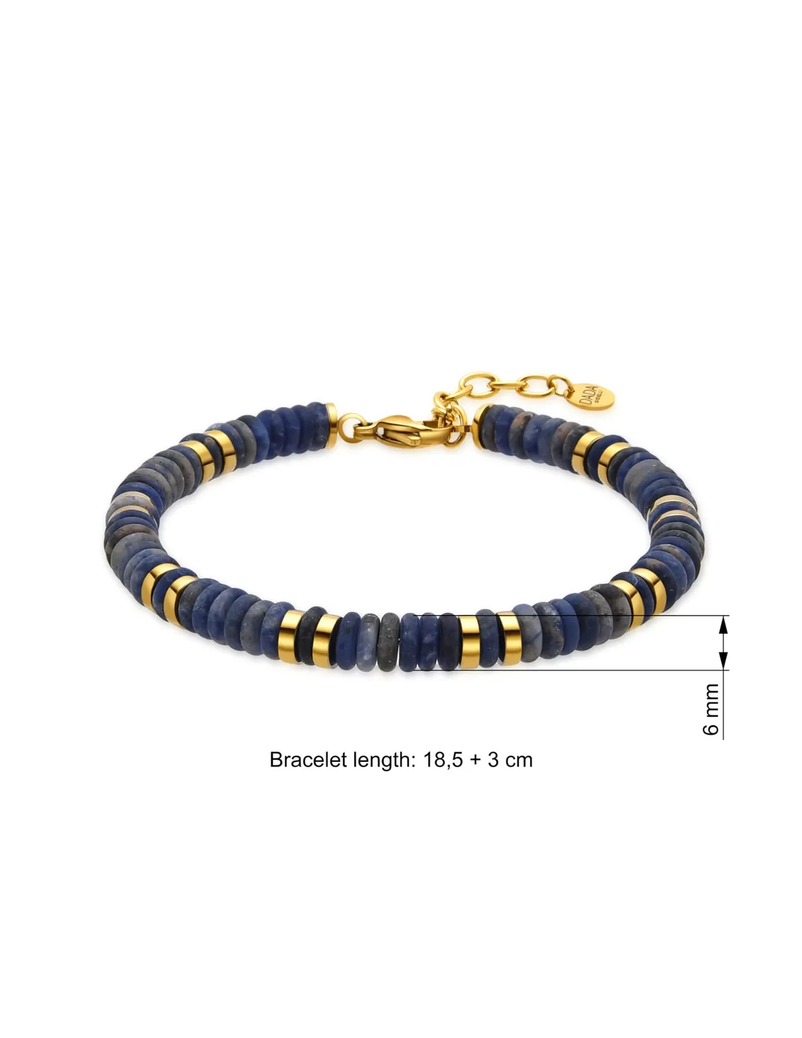Dada Gioielli bracciale sodalite blu pietre naturali