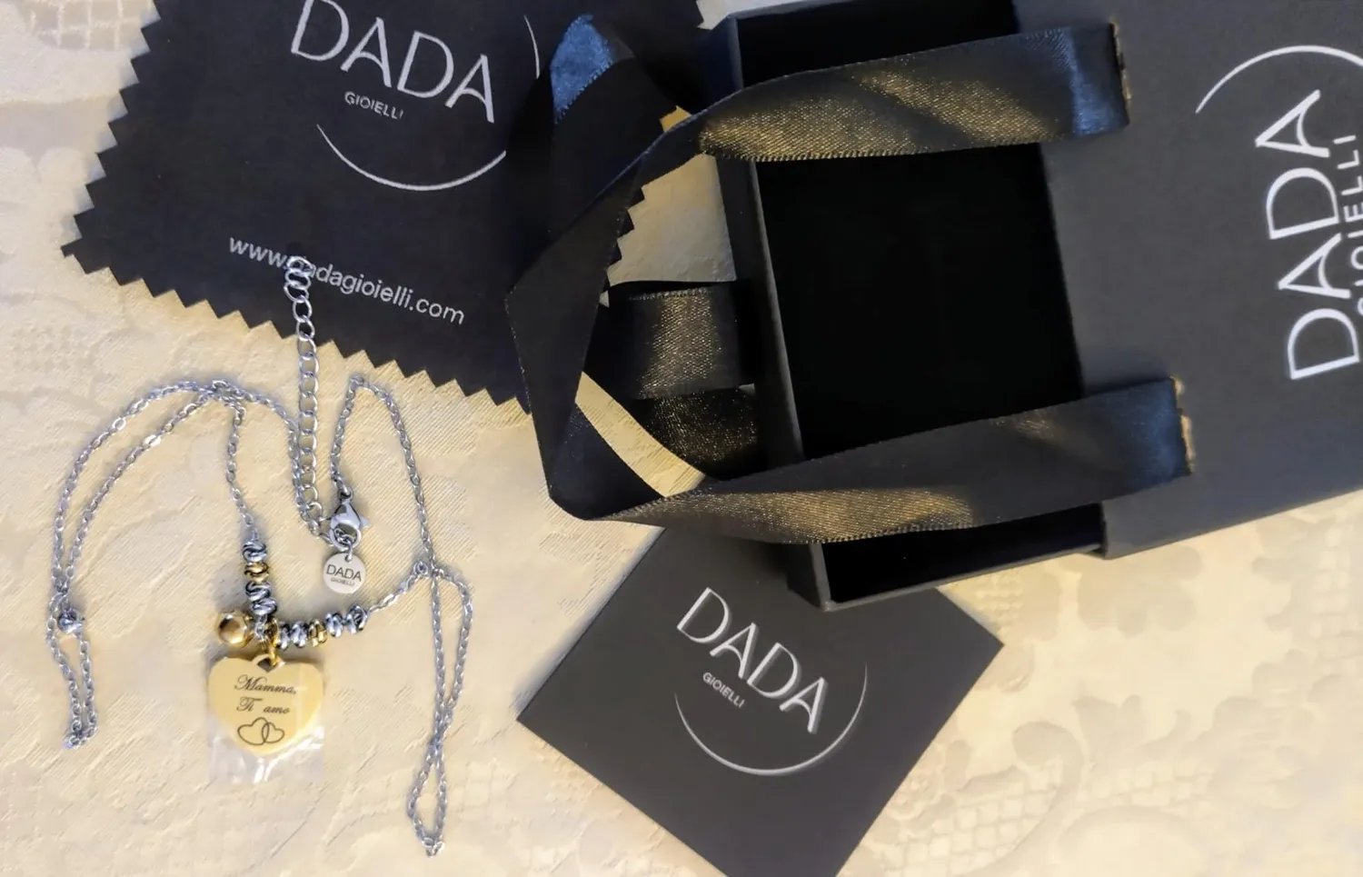Dada Gioielli Collana Campanella Cuore Mamma Tutto Oro