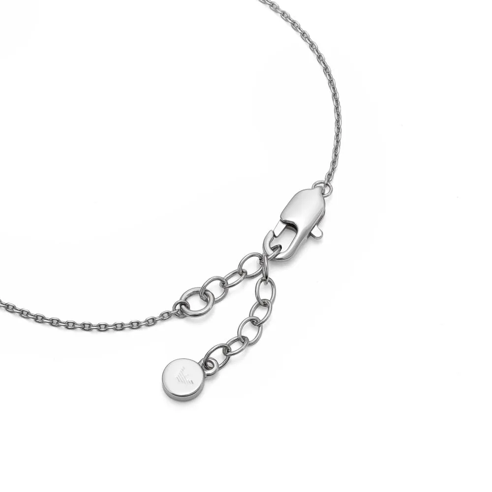 Emporio Armani EGS3276040 Bracciale Donna Acciaio Argentato Coin