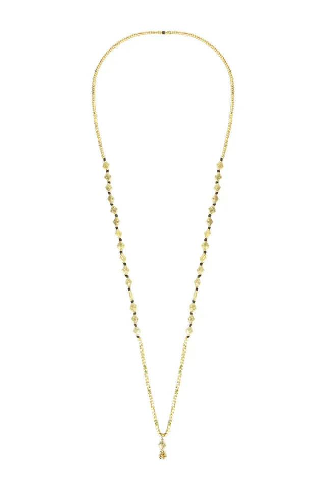 House of Tuhina Riddhi collana Moon Gold fatta a mano