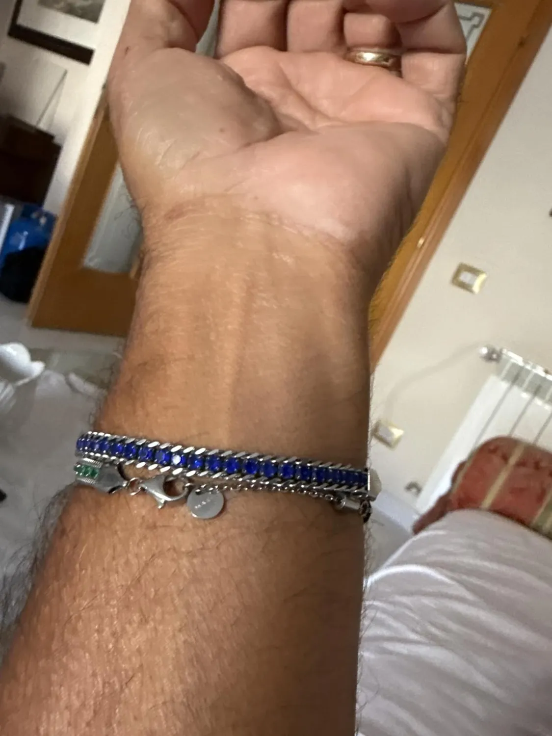 Dada Gioielli Tennis e Grumetta Bracciale Bianco zirconi bianchi