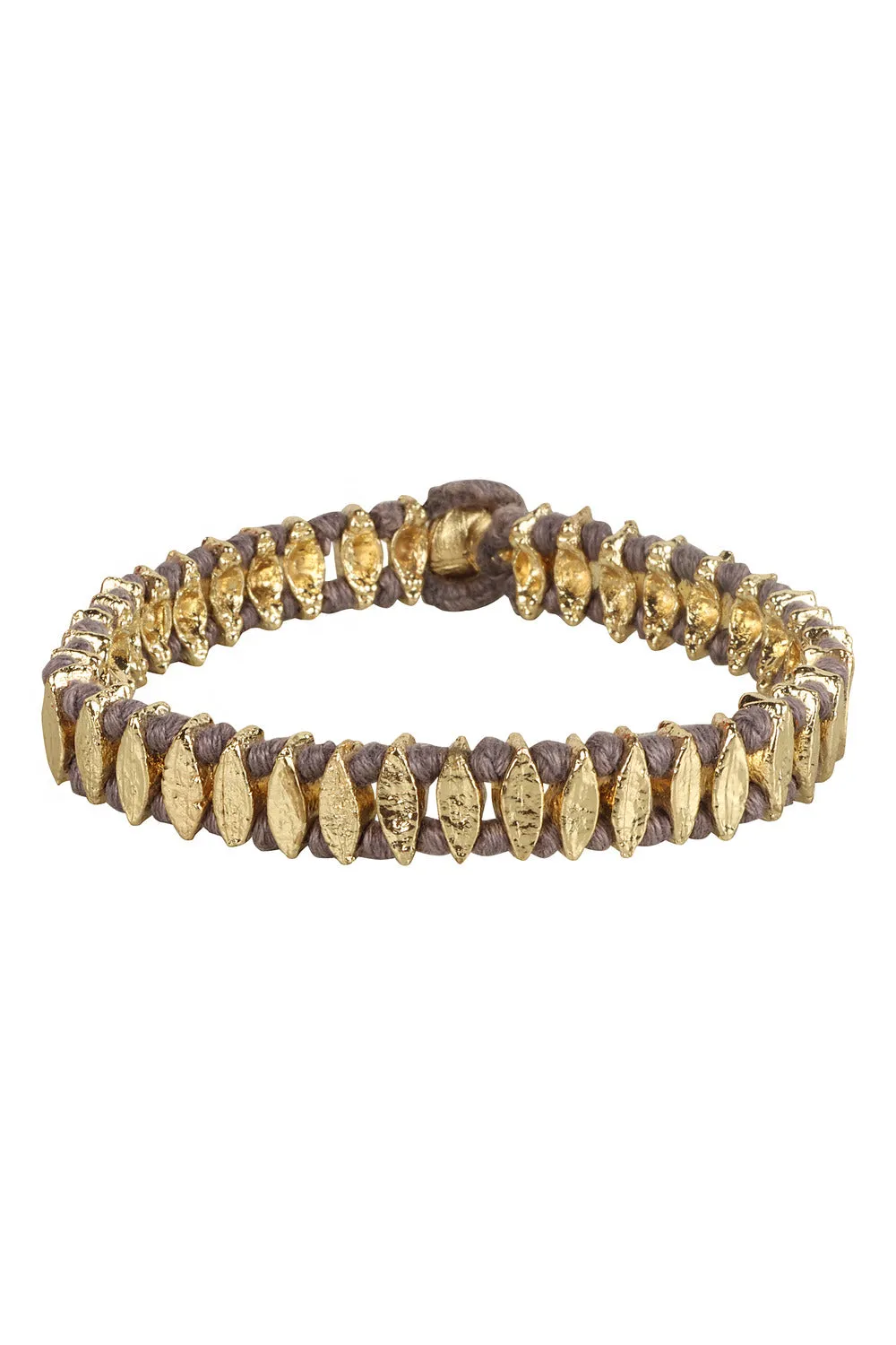 House of Tuhina Nabila bracciale corallo pietra foglia