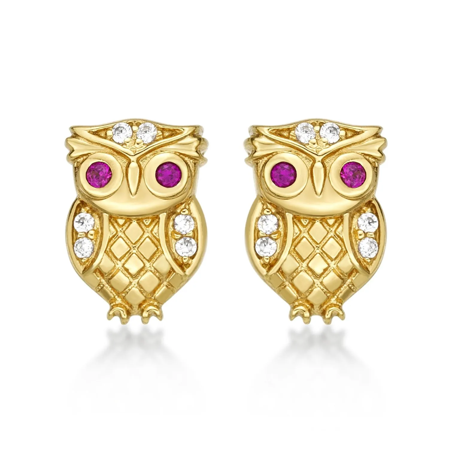 Diamond Treats Orecchini Gufo Argento 925 con Zirconi