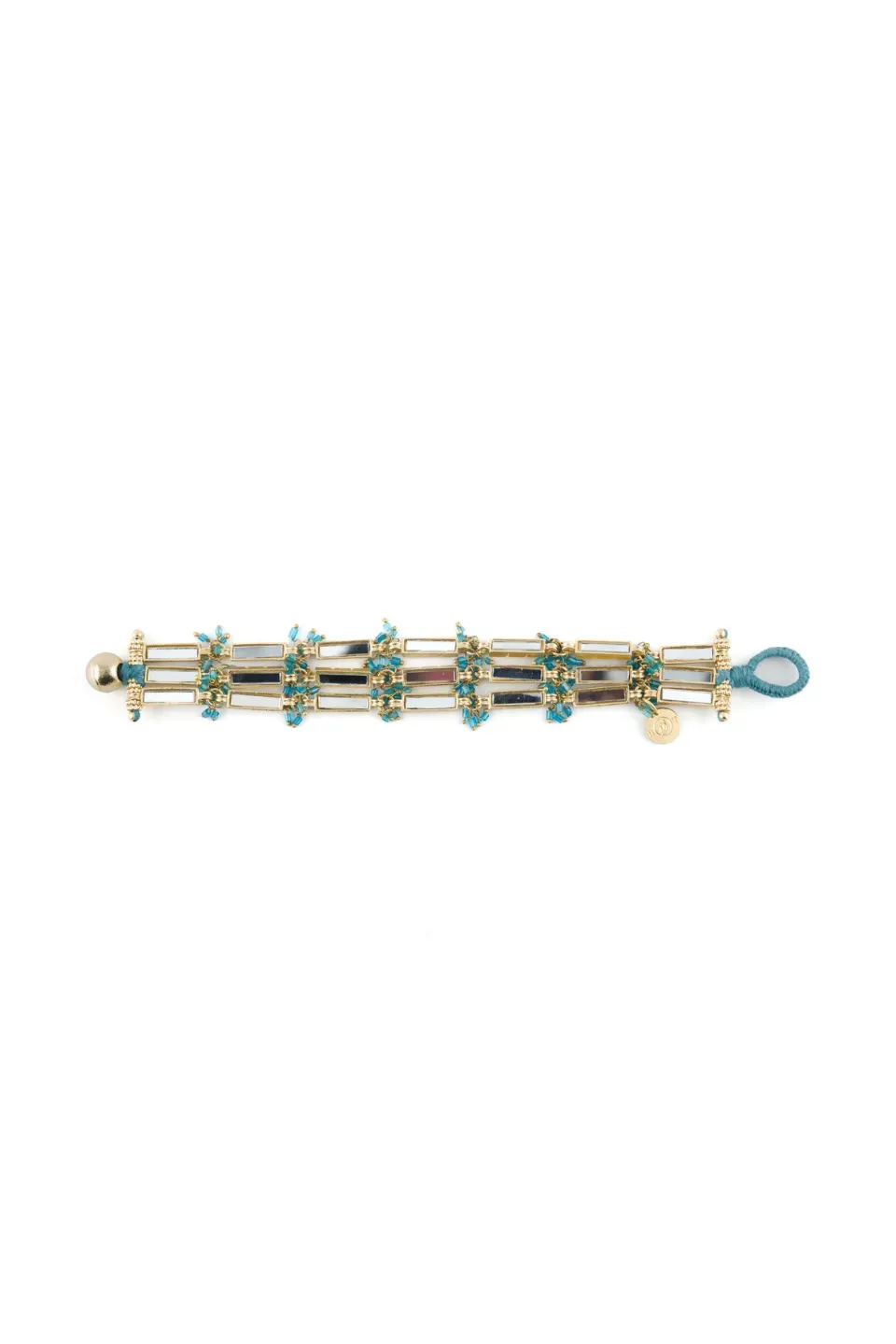 House of Tuhina Qabeela bracciale turchese tre fili
