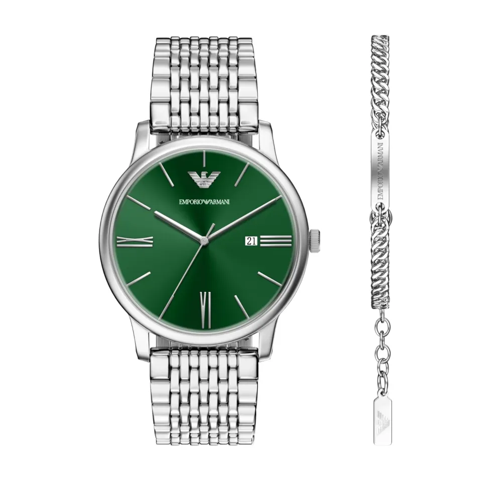 Emporio Armani AR80087SET set orologio 42 mm + bracciale
