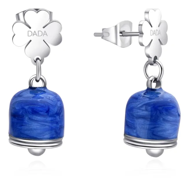 Dada Gioielli Campanella Capri Orecchini Blu Perlato Perle