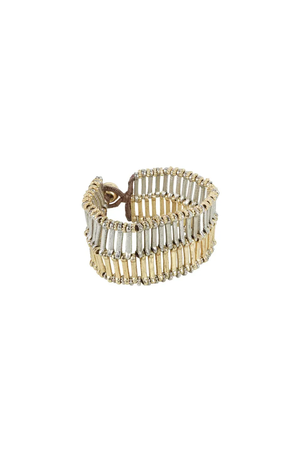 House of Tuhina Kambodini bracciale Moon Gold fatto a mano