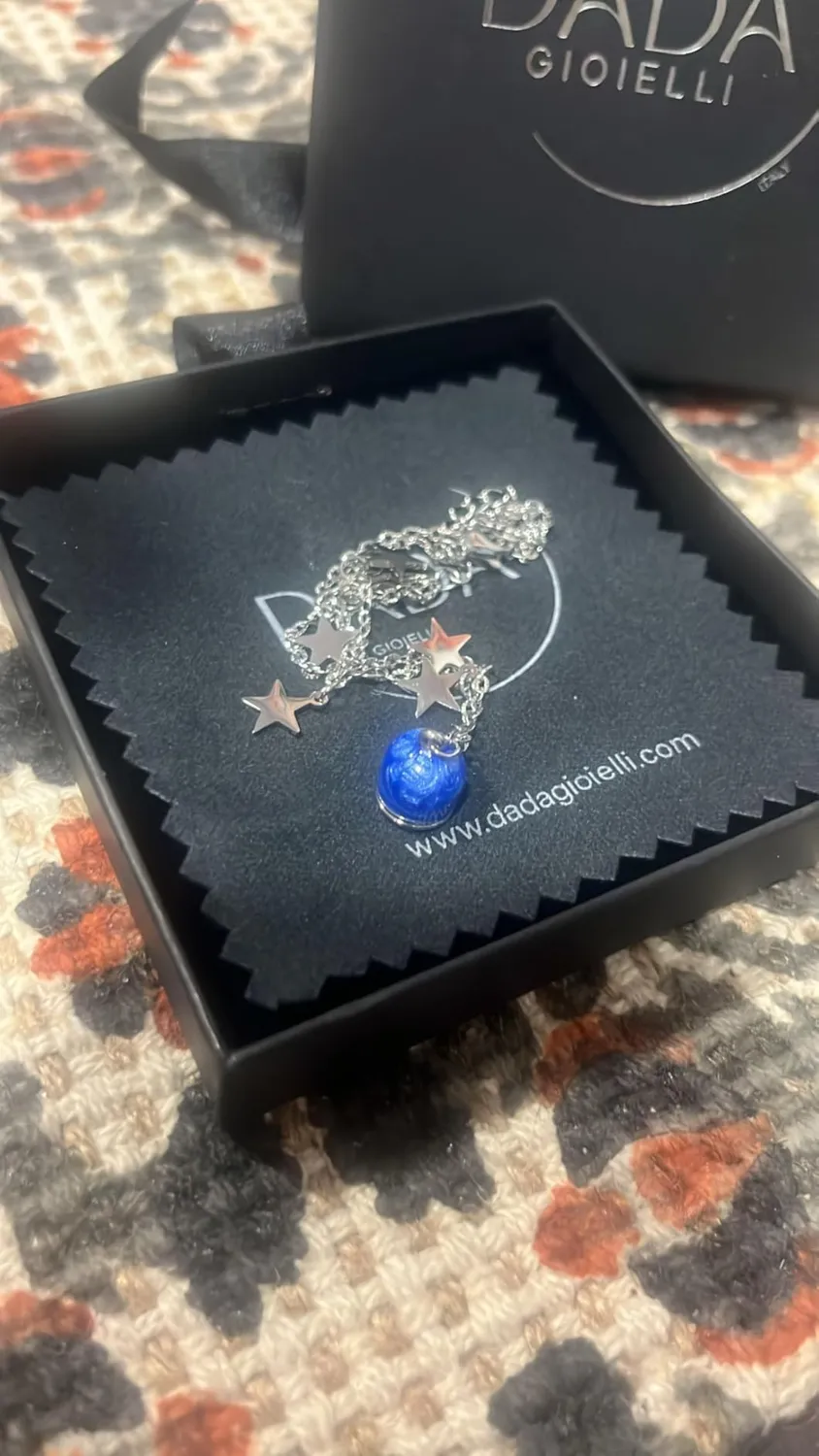 Dada Gioielli Capri Campanella Bracciale Blu Mare Stelline smalto