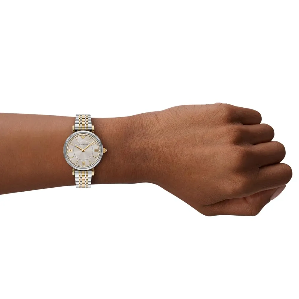 Emporio Armani AR11702 Orologio Donna Acciaio Champagne 32 mm