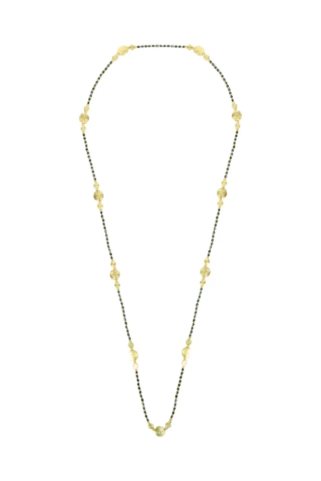 House of Tuhina Aarohi collana Moon Gold intrecciata a mano