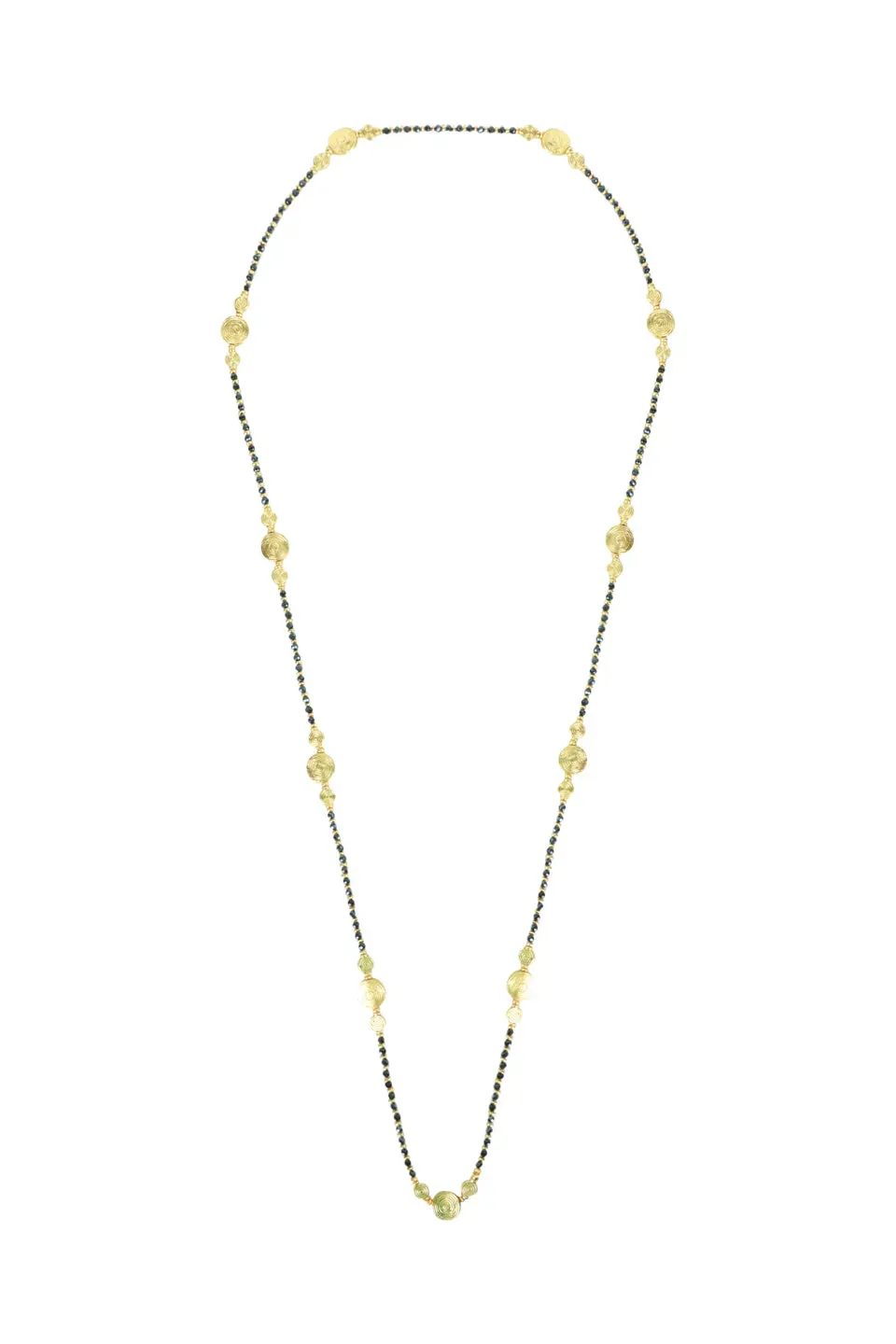 House of Tuhina Aarohi collana Moon Gold intrecciata a mano