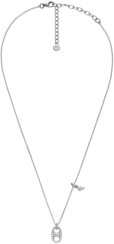 Emporio Armani set collana orecchini argento donna
