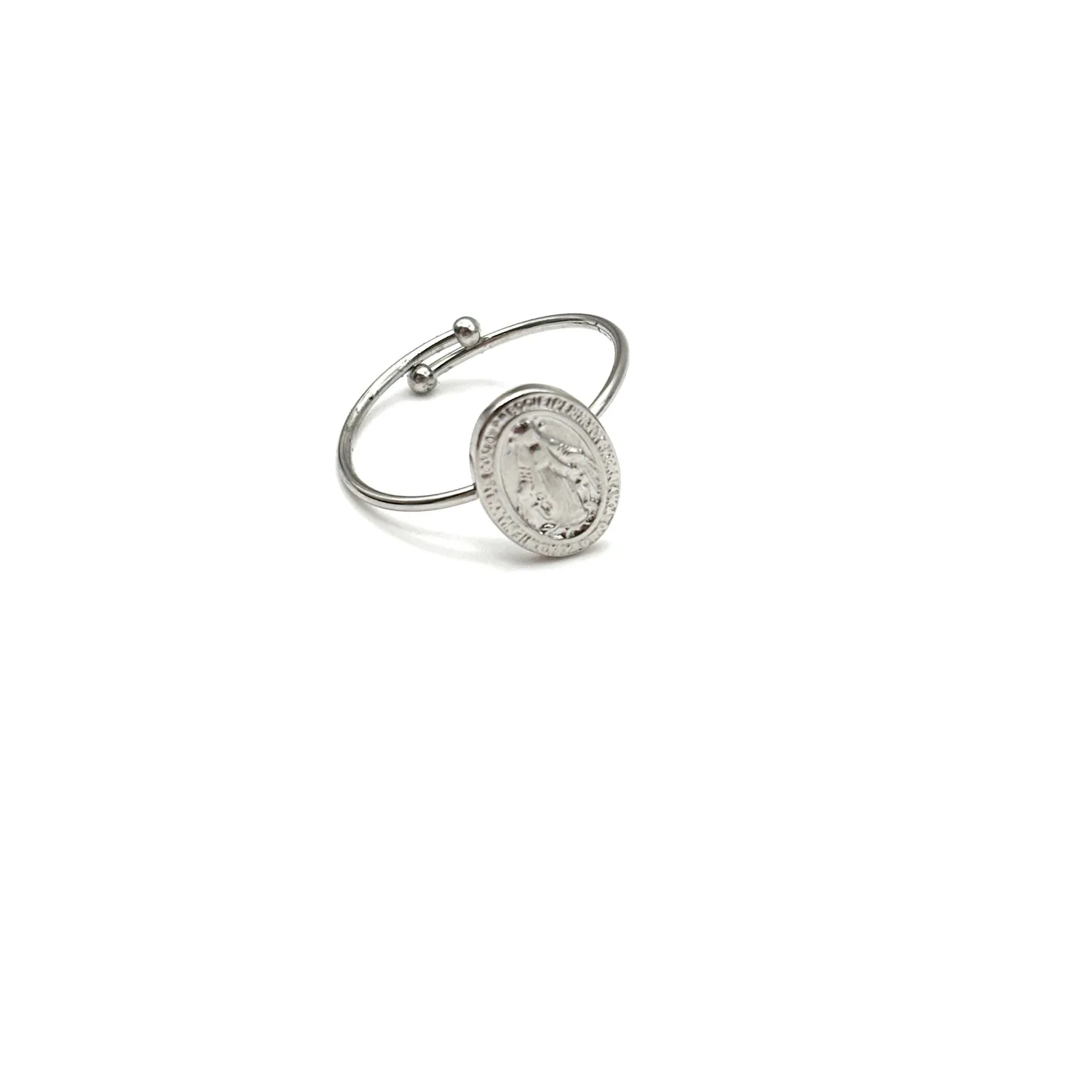 Ornamenta Medaglia Miracolosa anello acciaio regolabile