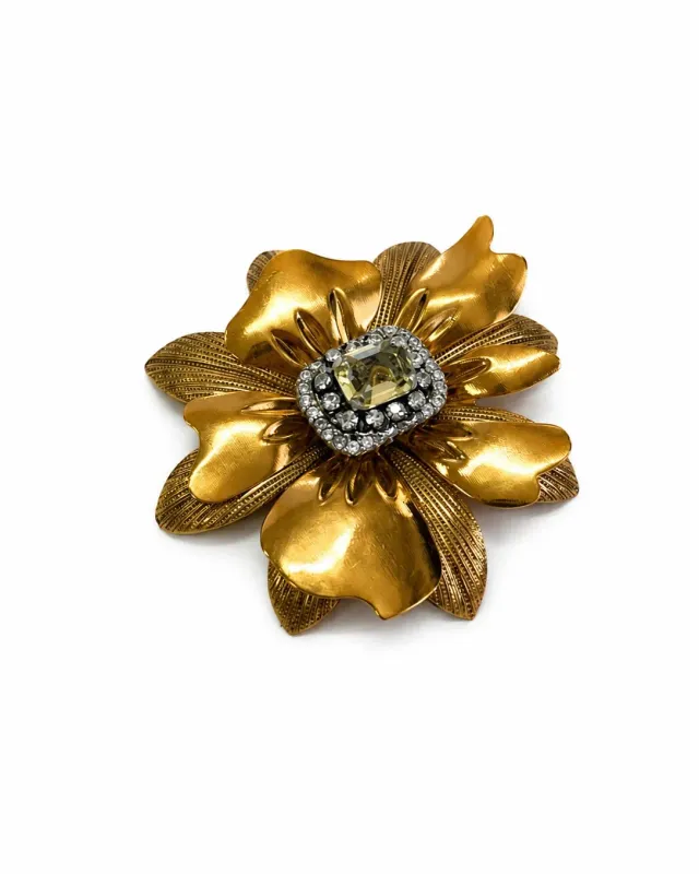 Rada Spilla Fiore cristallo cornice strass