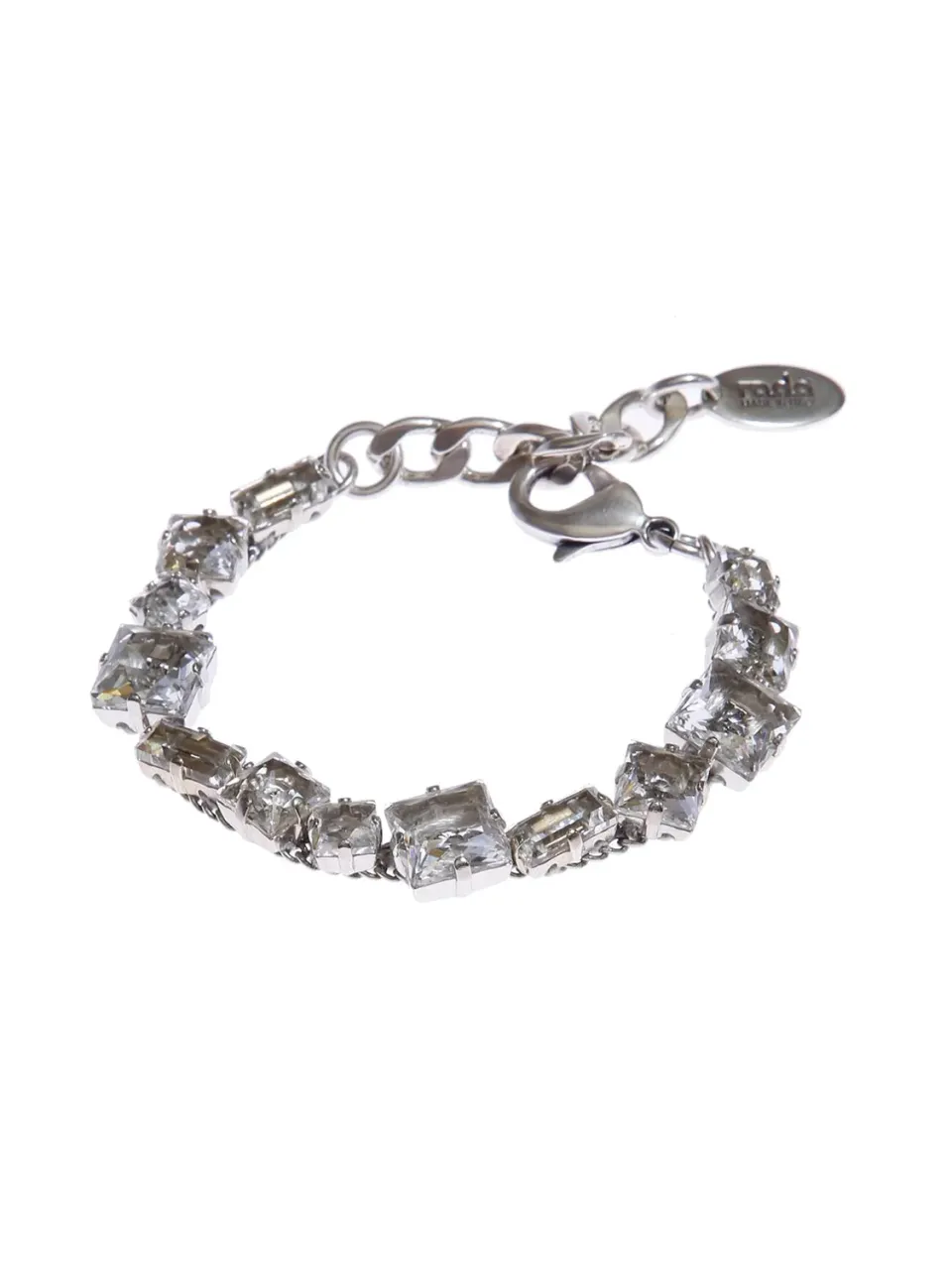 Rada Pietre Quadrate Bracciale Cristallo con baguettes