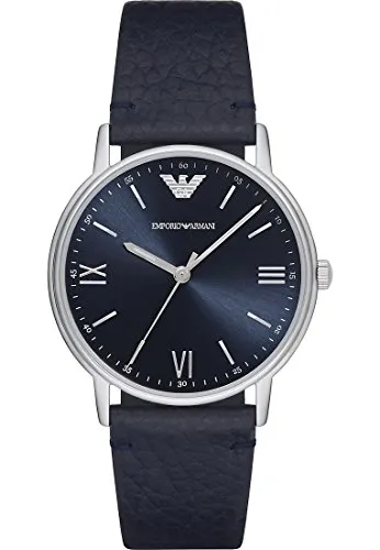 Emporio Armani Orologio Uomo Blu e Argento Classico