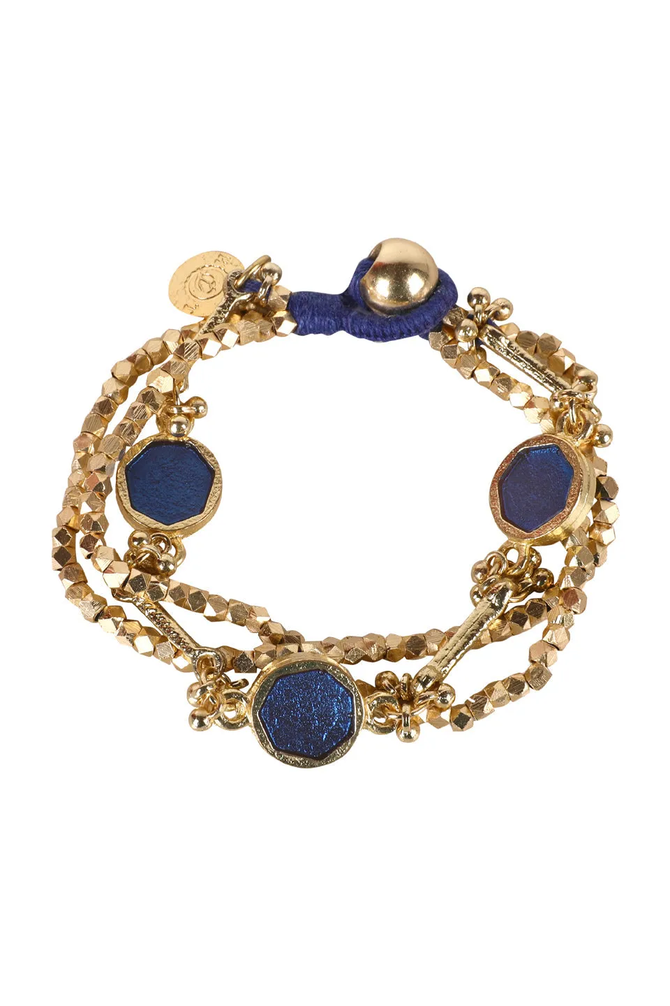 House of Tuhina Circle Epoxy bracciale multistrato smalto