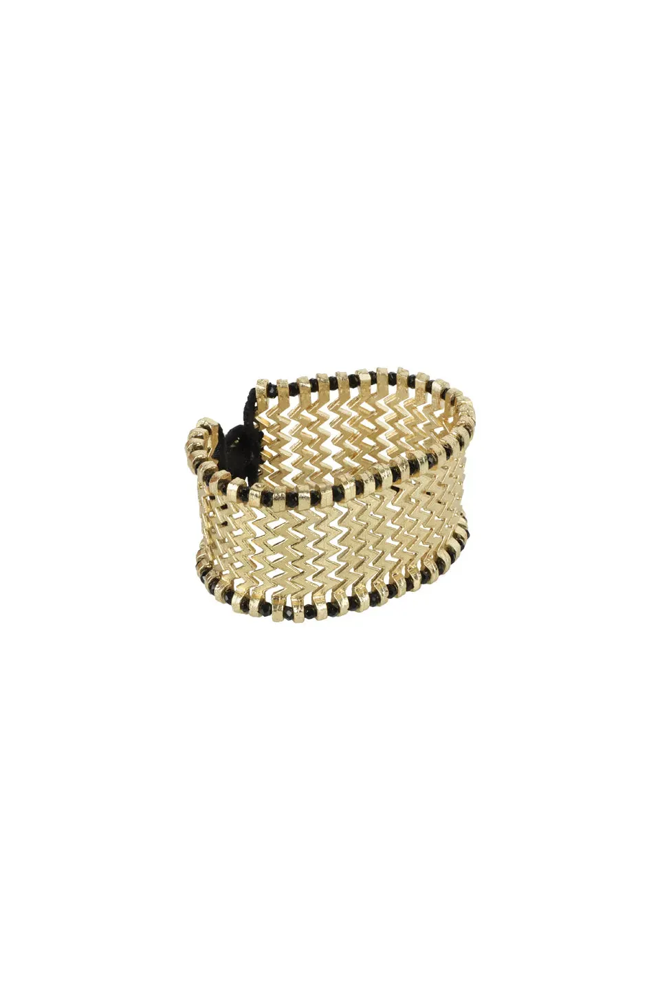 House of Tuhina Lahar Moon Gold bracciale oro fatto mano
