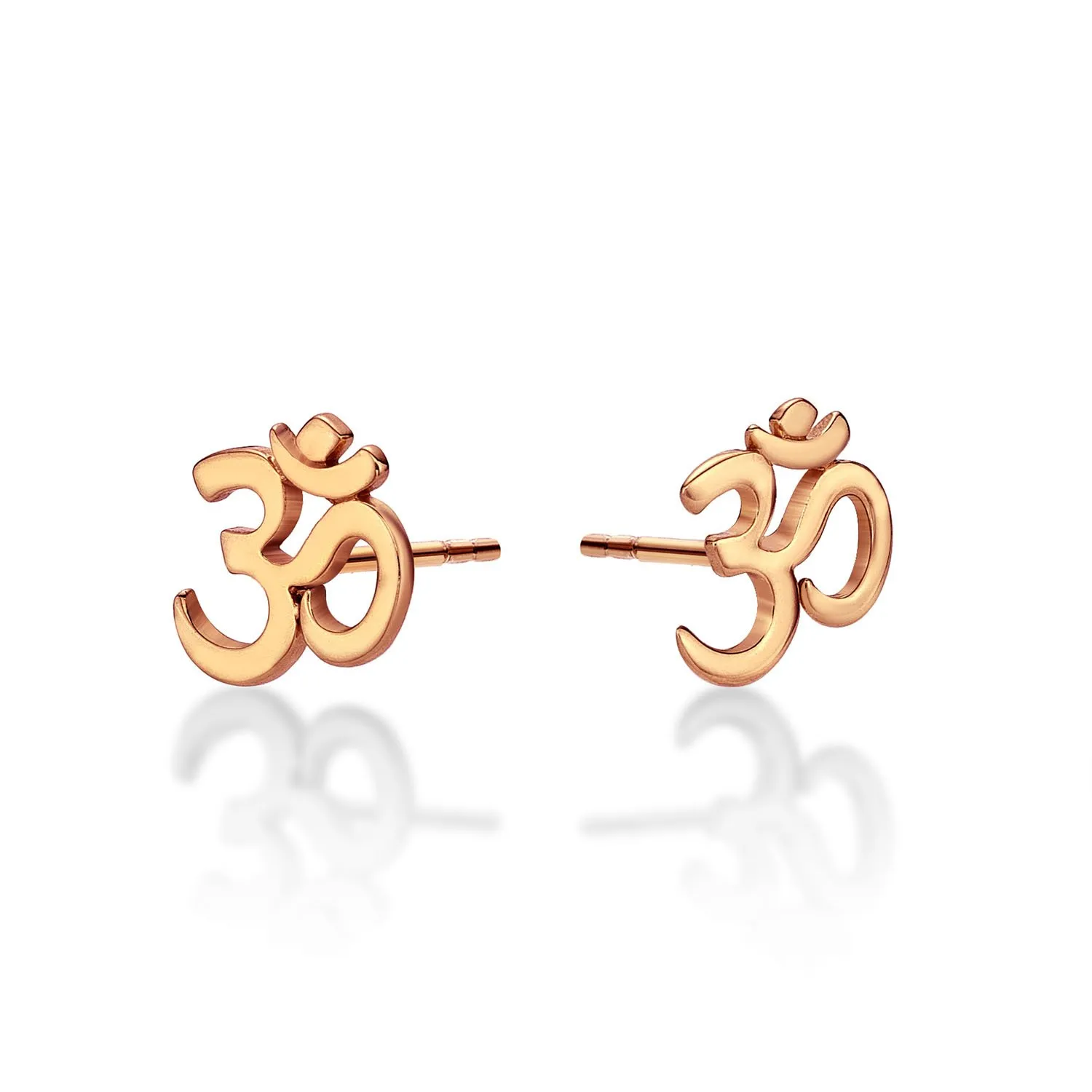 Diamond Treats Orecchini Om Oro Rosa Argento 925