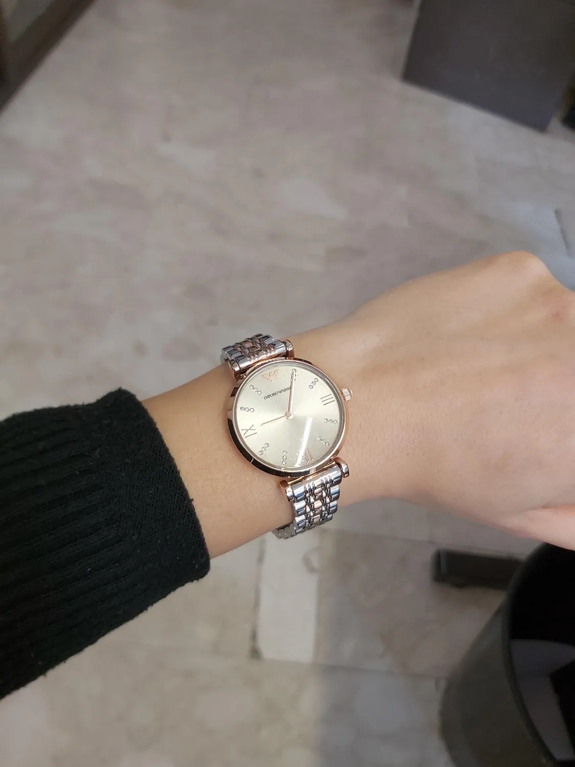 Emporio Armani AR1840 Orologio Donna Oro Rosa 31 mm Acciaio